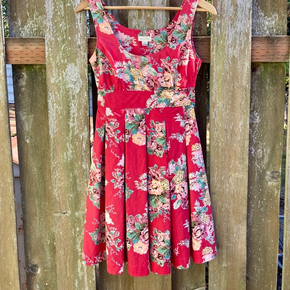 A-Line Floral Midi Dress - Picture 2 of 16